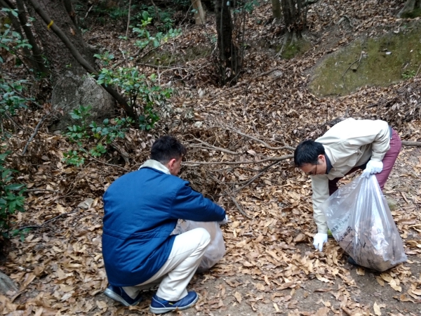 紀三井寺地区避難経路清掃